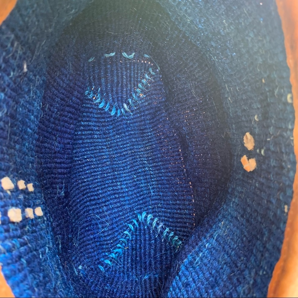 Blue Boho Natural Hand Woven Sisal Tote Crossbody Bag - Picture 7 of 11